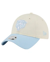 New Era Women's Cream/Coastal Blue Chicago Bears 9TWENTY Adjustable Hat