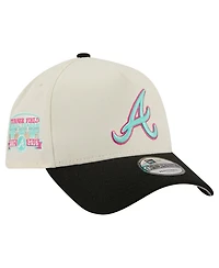 New Era Men's Cream Atlanta Braves Stadium Chrome 9FORTY A-Frame Adjustable Hat