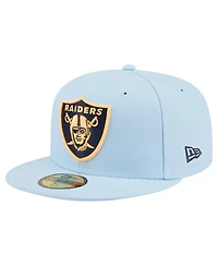 New Era Men's Coastal Blue Las Vegas Raiders 59FIFTY Fitted Hat