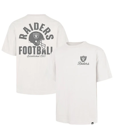 47 Brand Men's Off White Las Vegas Raiders Photon Dust Foundation T-Shirt
