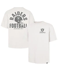 47 Brand Men's Off White Las Vegas Raiders Photon Dust Foundation T-Shirt