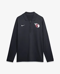 Nike Men's Navy Cleveland Guardians Authentic Collection Dri-fit Raglan Half-Zip Pullover