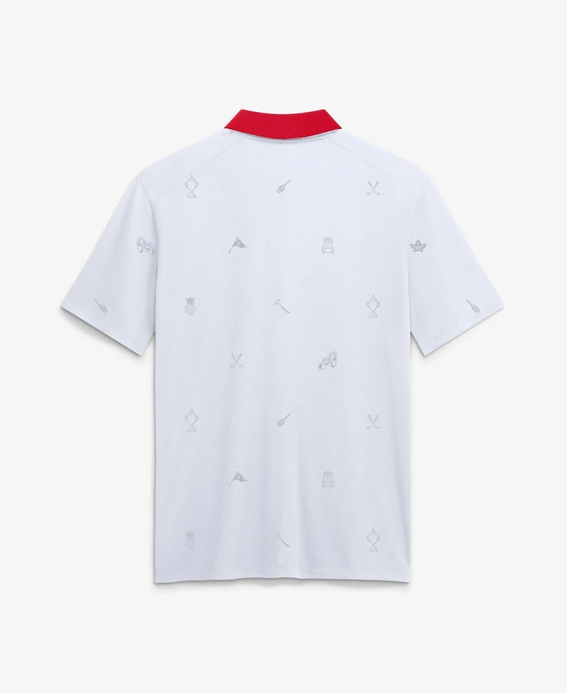 Nike Men's White Georgia Bulldogs Vapor Pattern Dri-fit Polo Shirt