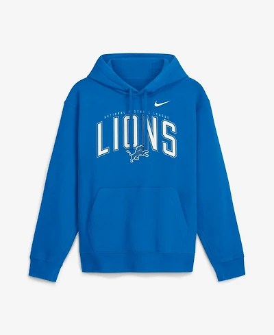 Nike Men's Blue Detroit Lions Expect Victory Club Fleece Pullover Hoodie