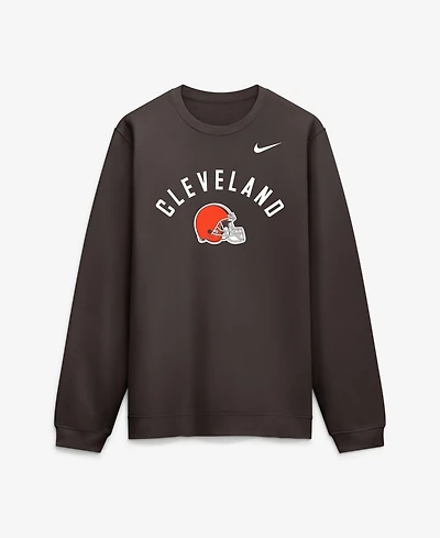 Nike Men's Brown Cleveland Browns Defensive Leader Club Fleece Sweatshirt