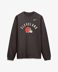 Nike Men's Brown Cleveland Browns Defensive Leader Club Fleece Sweatshirt