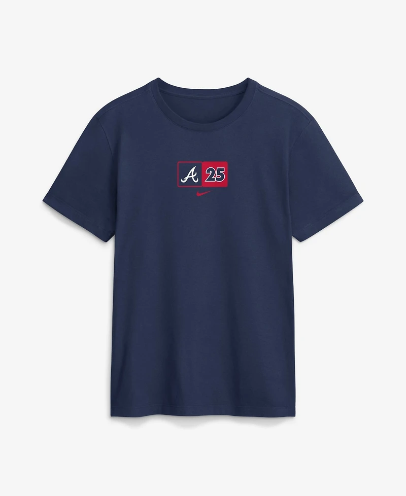 Nike Men's Andruw Jones Navy Atlanta Braves 2026 Hall of Fame Stats Name Number T-Shirt