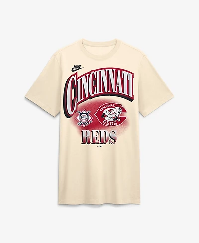 Nike Men's Natural Cincinnati Reds Vintage Tri-Blend T-Shirt