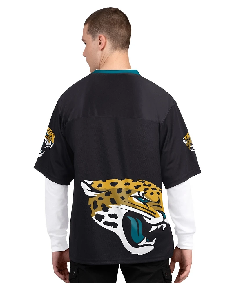 Starter Men's Black/White Jacksonville Jaguars Short Sleeve Long Combo Pack T-Shirt
