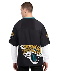 Starter Men's Black/White Jacksonville Jaguars Short Sleeve Long Combo Pack T-Shirt