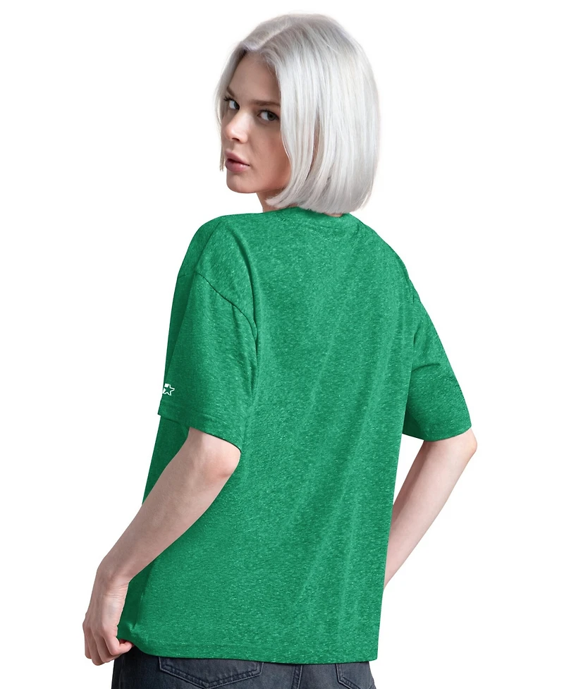 Starter Women's Kelly Green Philadelphia Eagles Vintage Jump Shot Boyfriend Tri-Blend T-Shirt