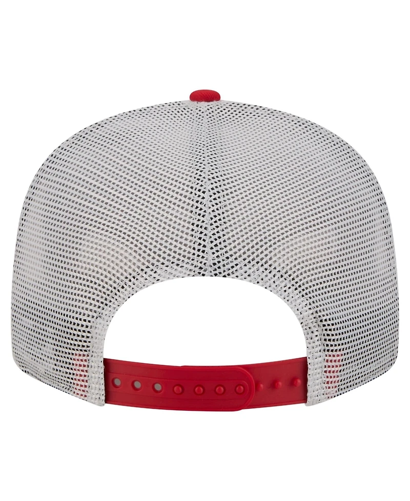 New Era Men's Red Kansas City Chiefs Core Team 9FIFTY Trucker Snapback Hat