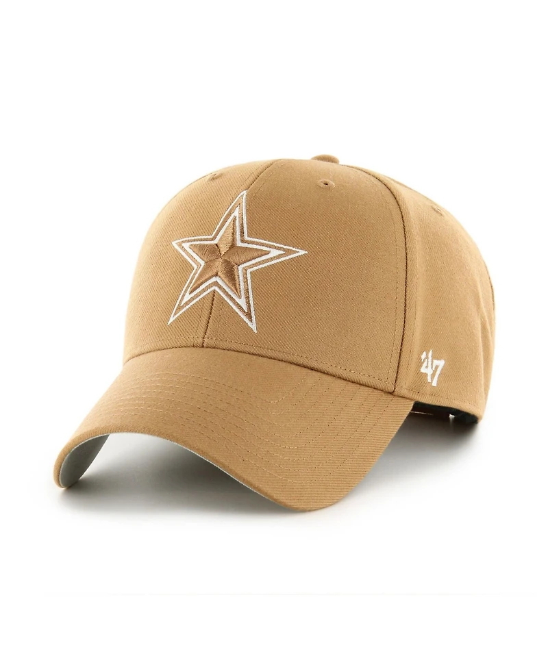 47 Brand Men's Tan Dallas Cowboys Ballpark Mvp Adjustable Hat