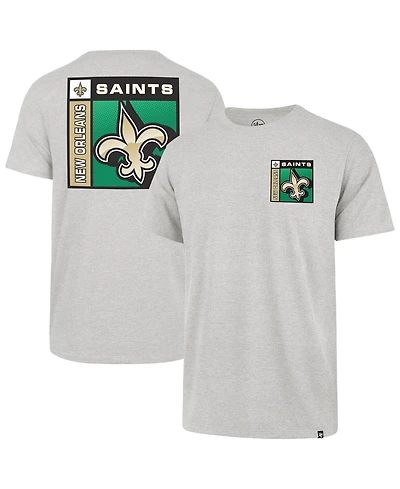 47 Brand Men's Gray New Orleans Saints Chrome Plate Franklin T-Shirt