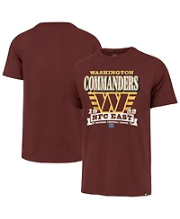 '47 Brand Men's Burgundy Washington Commanders Stripe Splash Franklin T-Shirt