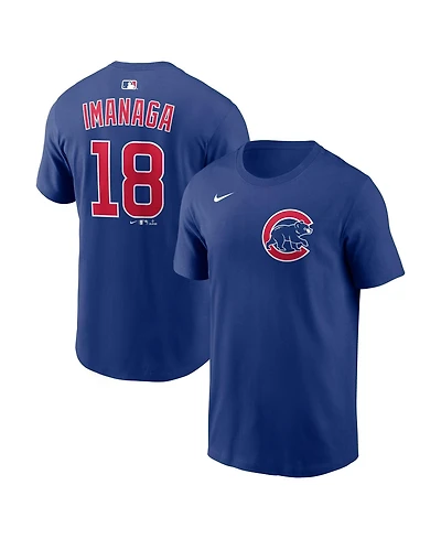 Nike Men's Shota Imanaga Royal Chicago Cubs Name Number T-Shirt