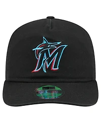 New Era Men's Black Miami Marlins Team 19TWENTY Adjustable Hat