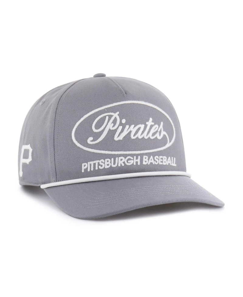 47 Brand Men's Gray Pittsburgh Pirates Foundational Hitch Adjustable Hat
