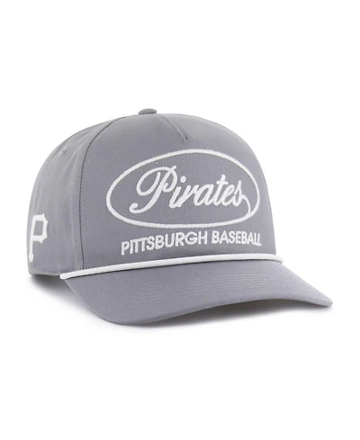 47 Brand Men's Gray Pittsburgh Pirates Foundational Hitch Adjustable Hat