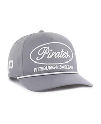 47 Brand Men's Gray Pittsburgh Pirates Foundational Hitch Adjustable Hat