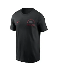 Nike Men's Black Kansas City Chiefs Split Logo T-Shirt