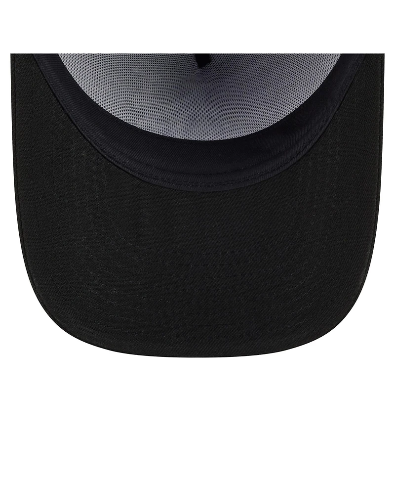 New Era Men's Black New York Mets Motion A-Frame 9FIFTY Snapback Hat
