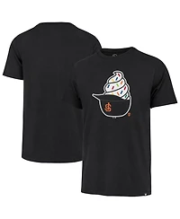 47 Brand Men's Black San Francisco Giants Ice Cream Helmet Franklin T-Shirt