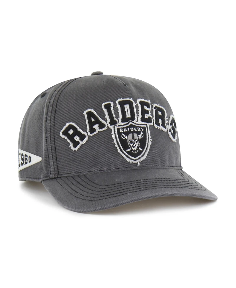 47 Brand Men's Charcoal Las Vegas Raiders Calderwood Well Worn Hitch Adjustable Hat