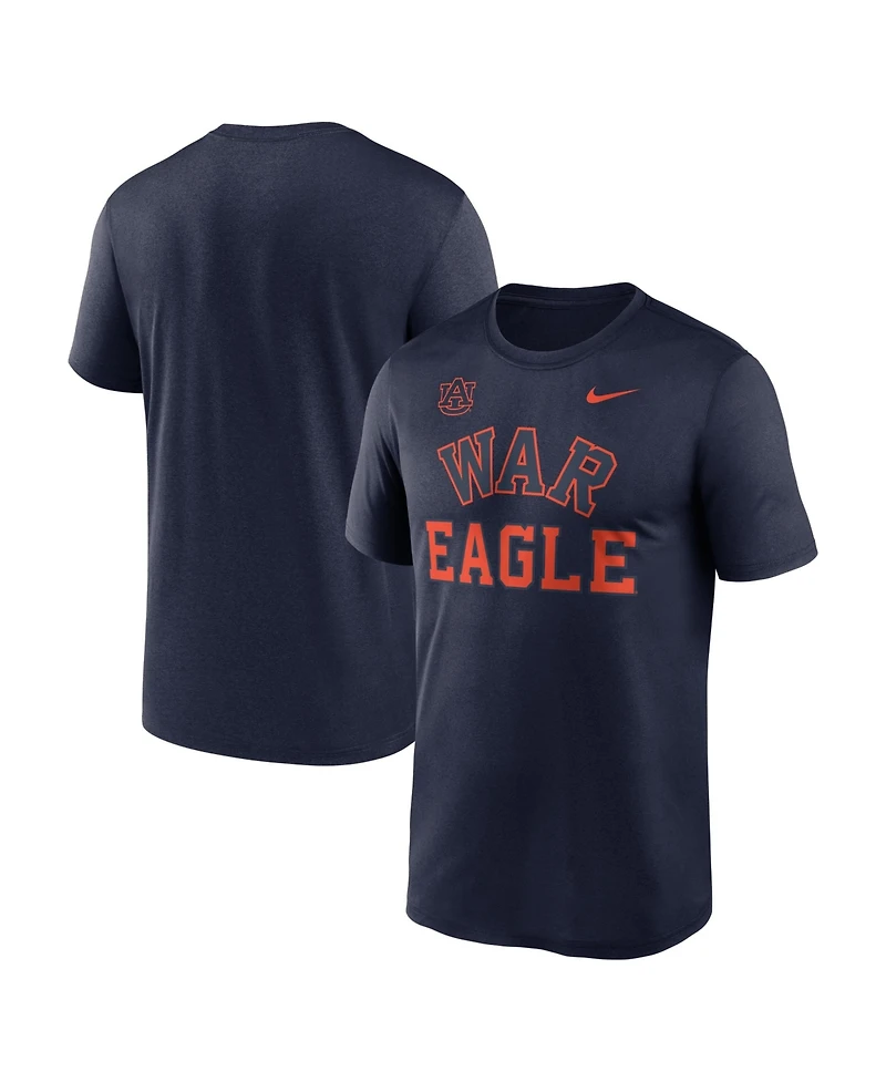 Nike Men's Navy Auburn Tigers Primetime Arch Mantra Legend Dri-fit T-Shirt