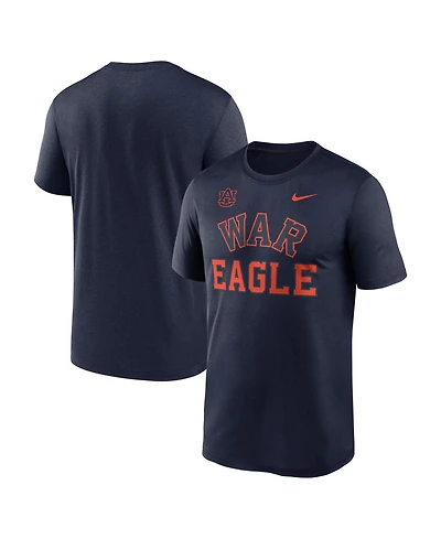 Nike Men's Navy Auburn Tigers Primetime Arch Mantra Legend Dri-fit T-Shirt