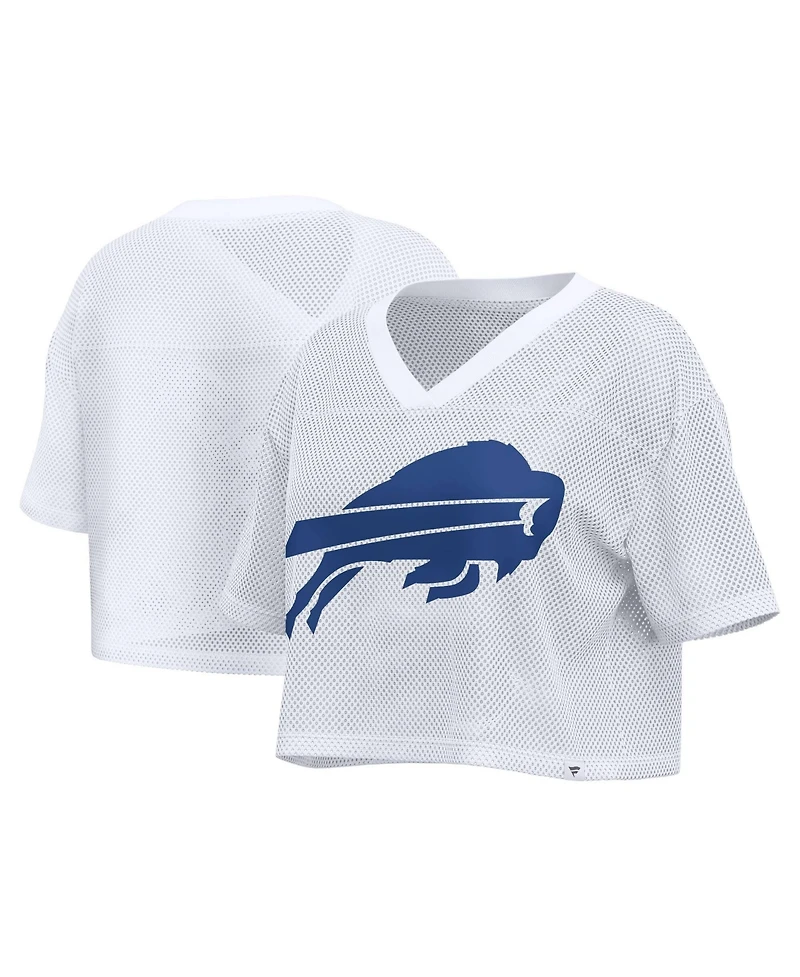 Fanatics Women's Buffalo Bills Oversized Cropped Mesh Jersey