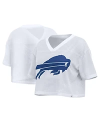 Fanatics Women's Buffalo Bills Oversized Cropped Mesh Jersey