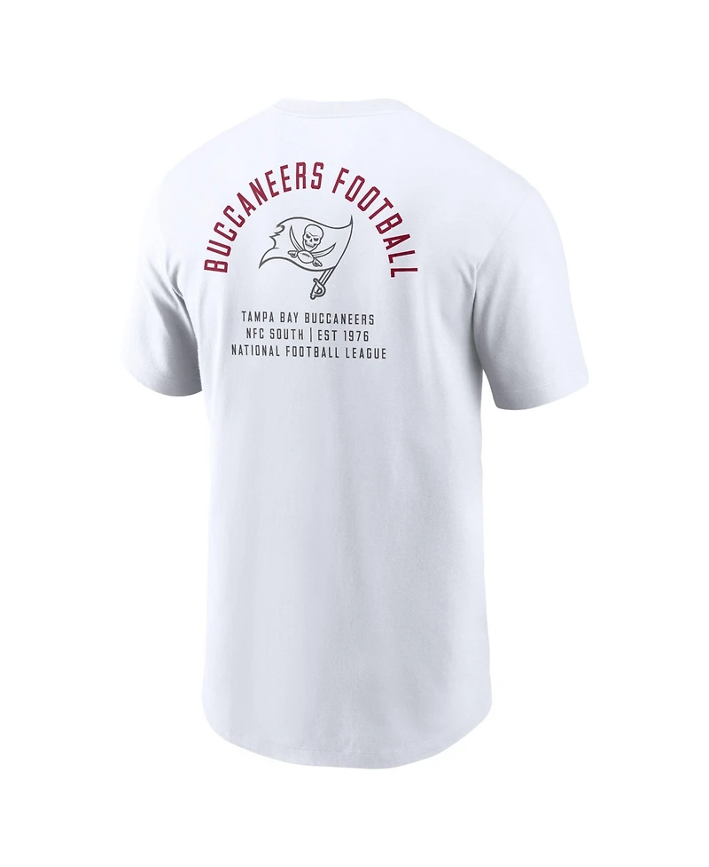 Nike Men's White Tampa Bay Buccaneers Split Logo T-Shirt