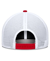 Nike Men's and Women's Scarlet/White Ohio State Buckeyes Primetime Arched Trucker Adjustable Hat