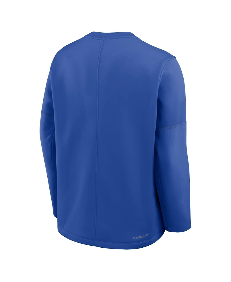 Nike Men's Royal Kentucky Wildcats 2026 Sideline Coaches Therma-fit Long Sleeve Top
