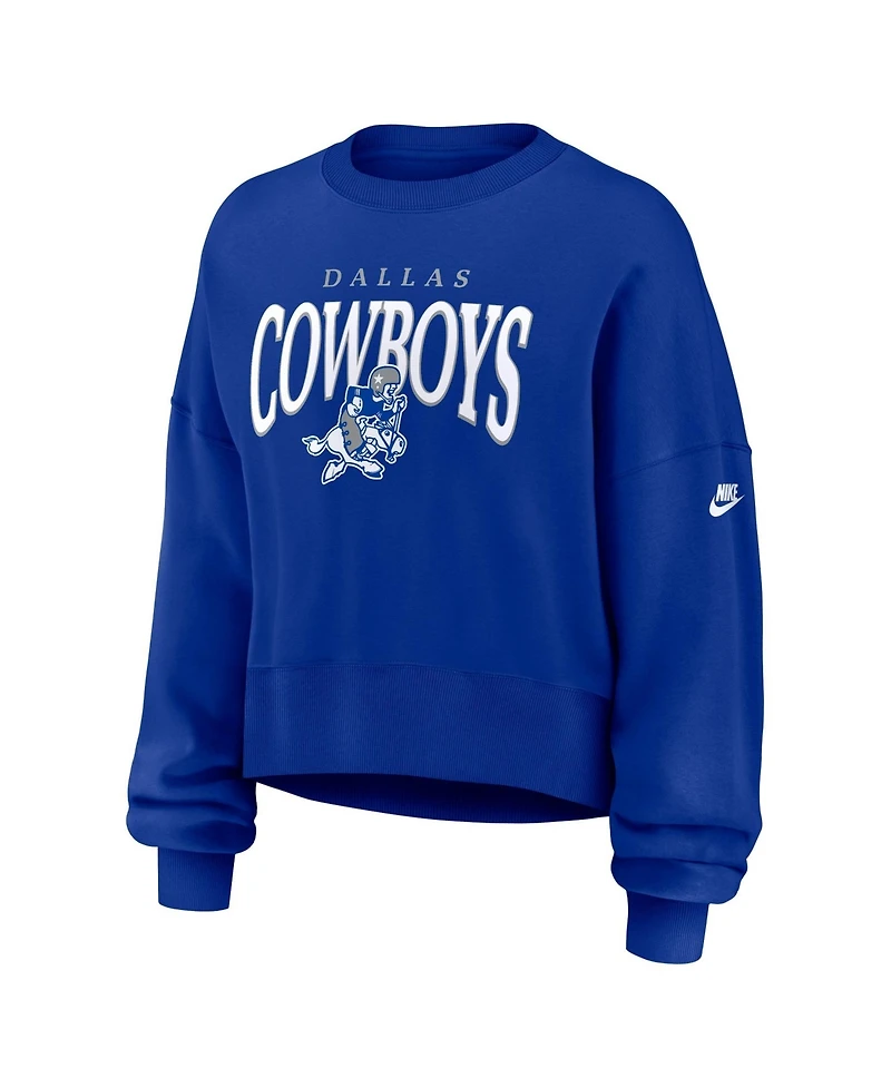 Nike Women's Dallas Cowboys Phoenix Fleece Oversized Sweatshirt