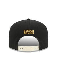 New Era Men's Black Boston Bruins Throwback Stanley Cup Champions Side Patch 19TWENTY Adjustable Hat