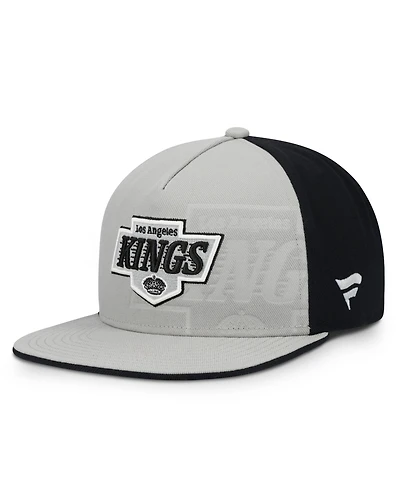 Fanatics Men's Silver/Black Los Angeles Kings Snapback Hat