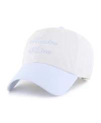 47 Brand Women's White/Light Blue Houston Astros Gelato Two-Tone Clean Up Adjustable Hat