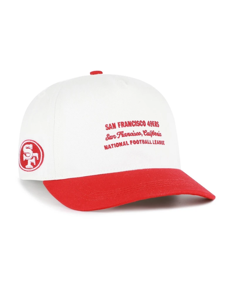'47 Brand Men's White San Francisco 49ers Contemporary Two-Tone Hitch Adjustable Hat