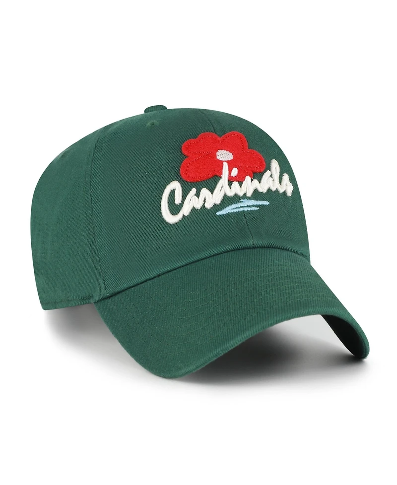 47 Brand Men's and Women's Green St. Louis Cardinals Flora Gallery Clean Up Adjustable Hat