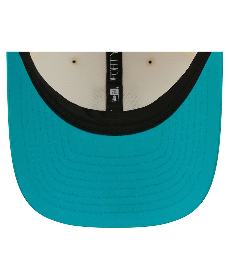 New Era Men's Cream/Aqua Miami Dolphins 2026 Nfl Training Camp 9FORTY Adjustable Hat
