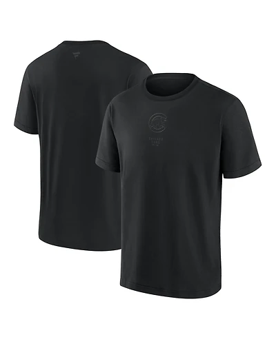 Fanatics Men's Chicago Cubs Black Out Heavyweight T-Shirt