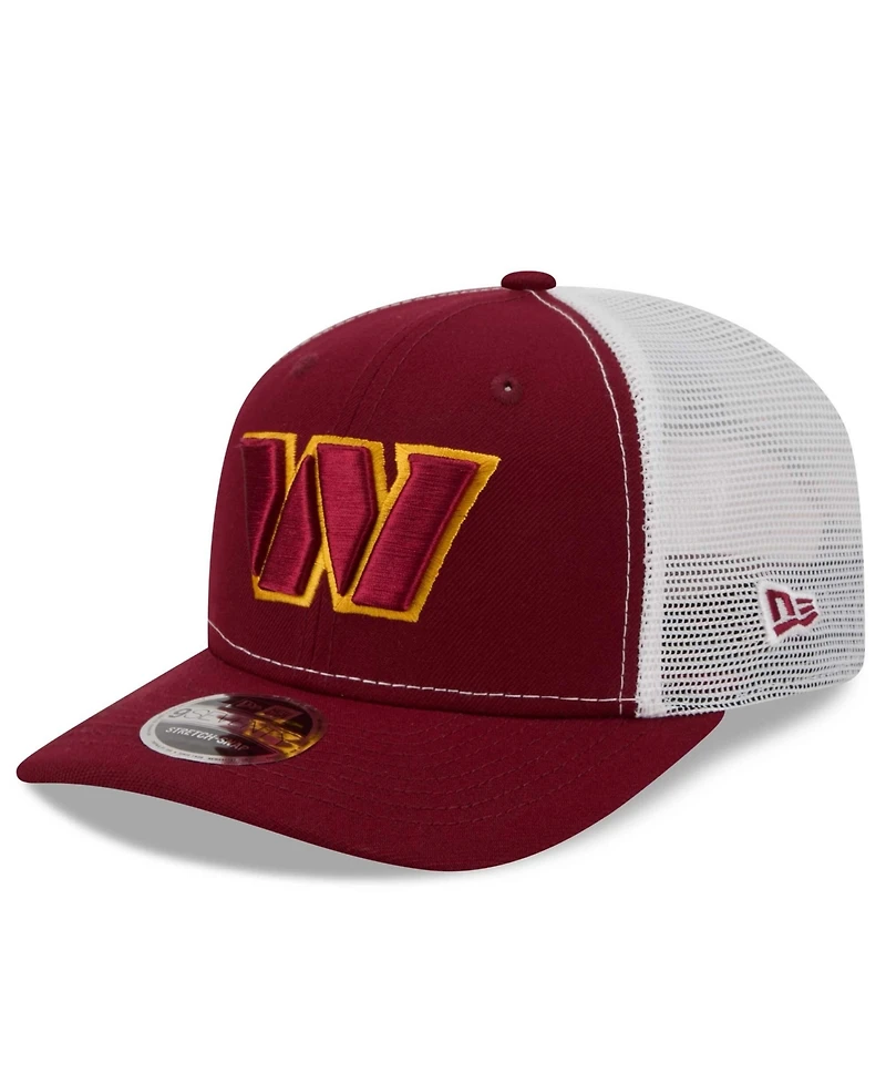 New Era Men's Burgundy Washington Commanders 9SEVENTY Trucker Adjustable Hat