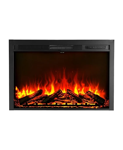 Slickblue Electric Fireplace Insert with Adjustable Flame Remote Timer 5000 Btu Wall Mounted