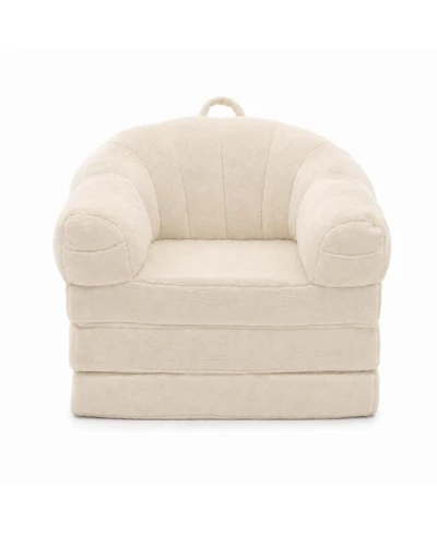 gaomon Modern 2-in-1 Folding Sofa Bed and Convertible Sleeper Chair, Plush Chenille Floor Couch with U-Shaped Arms and Handle, No Assembly Needed