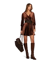 Belle and Bloom Women's Loved You First Velvet Mini Dress