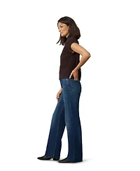 Cable & Gauge Women's Leaf Sleeveless Mock Neck Sweater