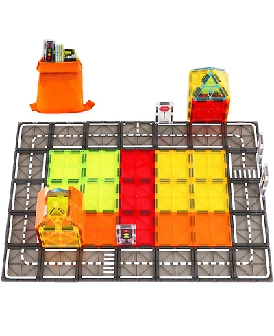 Hongge Road Building Tiles 56-Piece Construction Set, Ages 3+