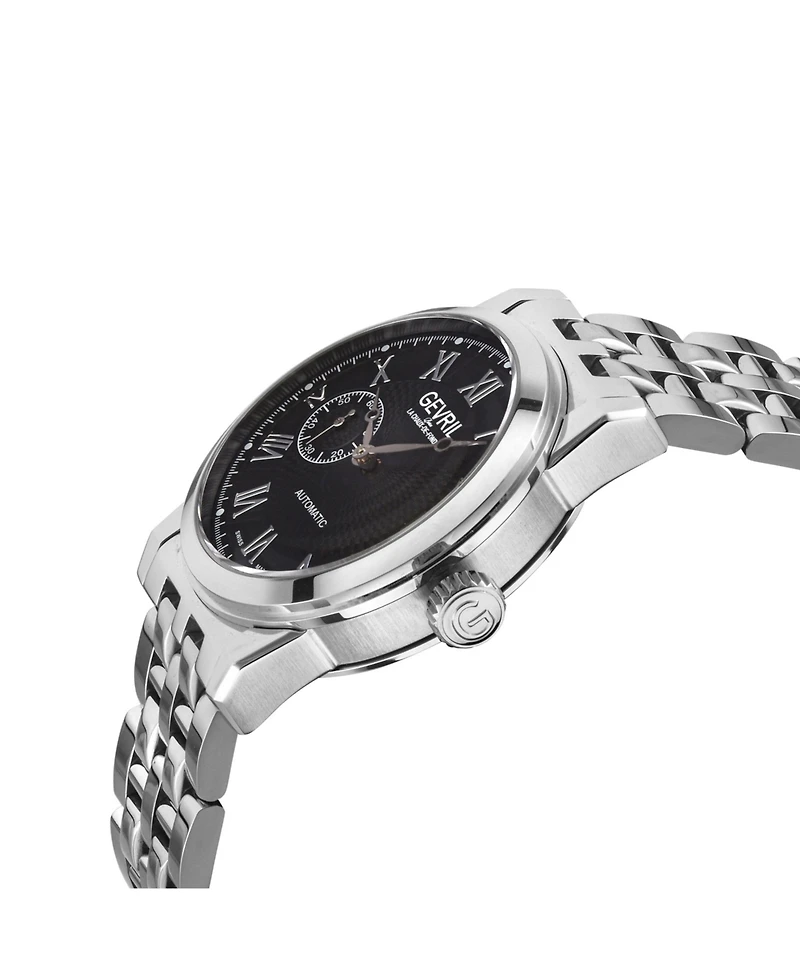 Gevril Men's Swiss Made Madison Swiss Automatic Silver Stainless Steel Bracelet Watch